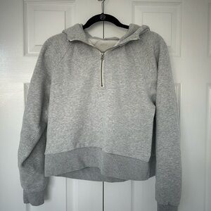 Vuori Gray Women's Half-Zip Sweatshirt